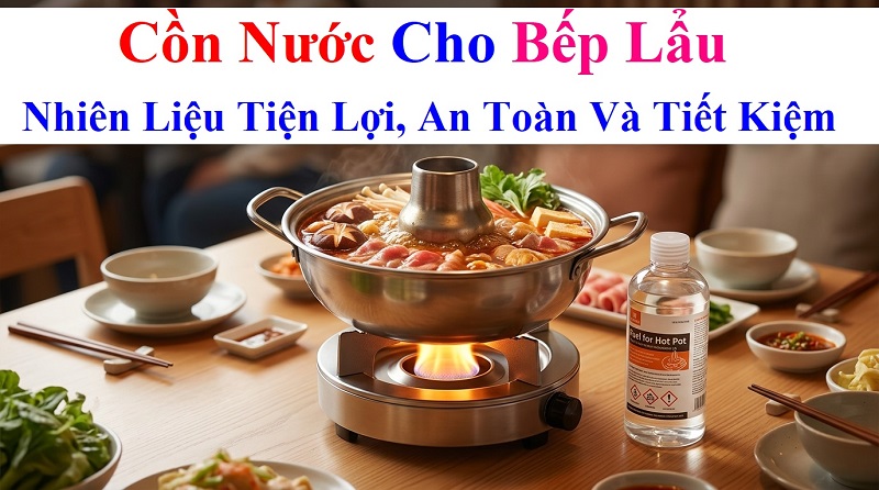 Cồn Nước Cho Bếp Lẩu – Giải Pháp Nhiên Liệu Tiện Lợi, An Toàn Và Tiết Kiệm